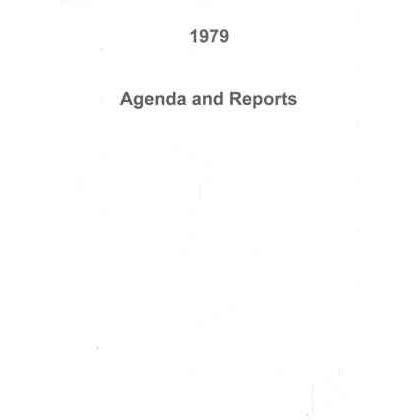 3rd Annual Meeting - Agenda and Reports (NSW Synod) - 1979