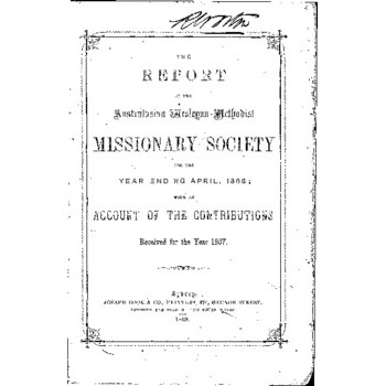 Australasian Wesleyan Methodist Missionary Society - 13th Annual Meeting