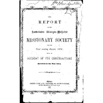 Australasian Wesleyan Methodist Missionary Society - 19th Annual Meeting