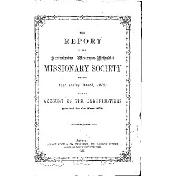 Australasian Wesleyan Methodist Missionary Society - 20th Annual Meeting