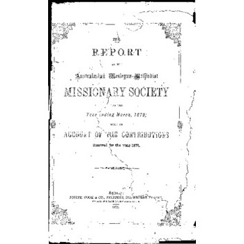 Australasian Wesleyan Methodist Missionary Society - 23rd Annual Meeting