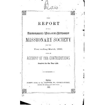 Australasian Wesleyan Methodist Missionary Society - 24th Annual Meeting