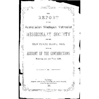 Australasian Wesleyan Methodist Missionary Society - 34th Annual Meeting