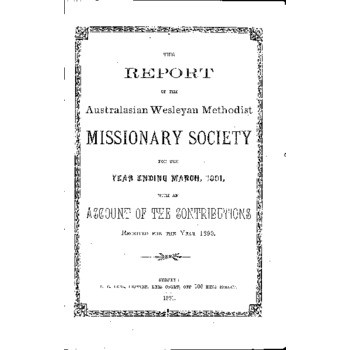 Australasian Wesleyan Methodist Missionary Society - 35th Annual Meeting