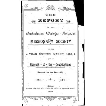Australasian Wesleyan Methodist Missionary Society - 40th Annual Meeting