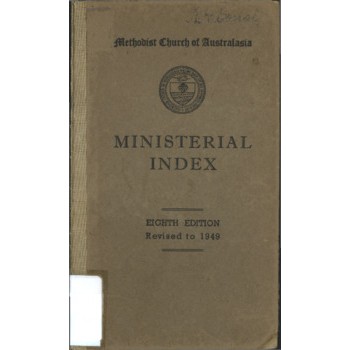 Methodist Ministerial Index for Australasia
