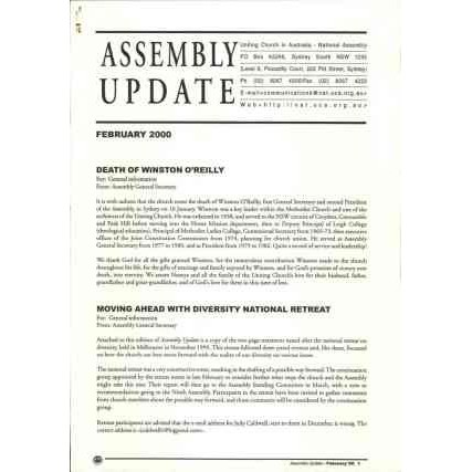 Assembly Update. Feb. – Dec. 2000
