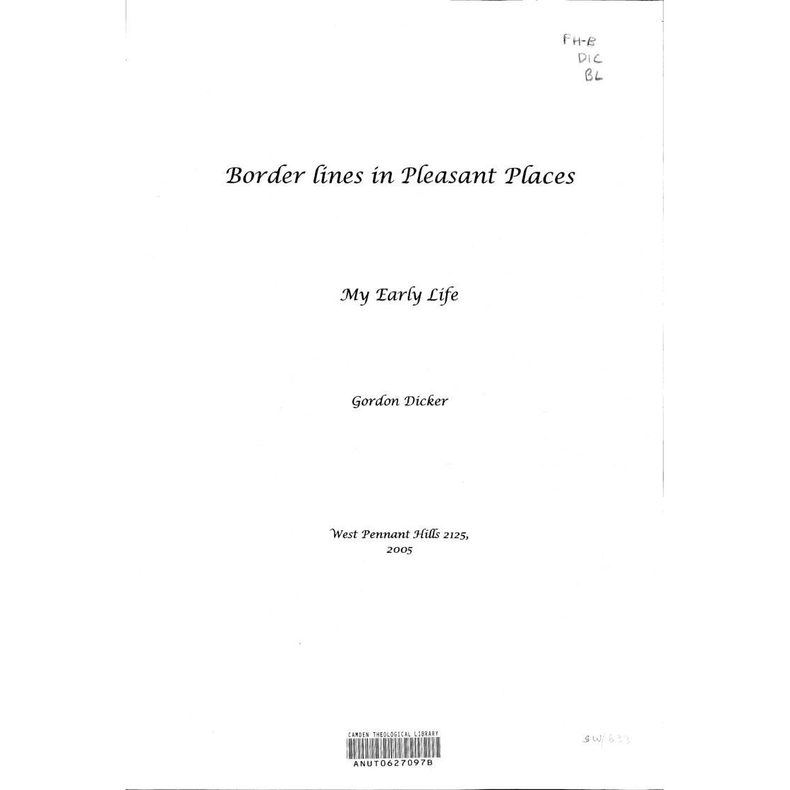 Border Lines Biography