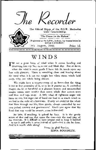 The Recorder August 1944 | Illuminate