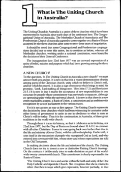 What is the Uniting Church in Australia? [including The Uniting Church ...